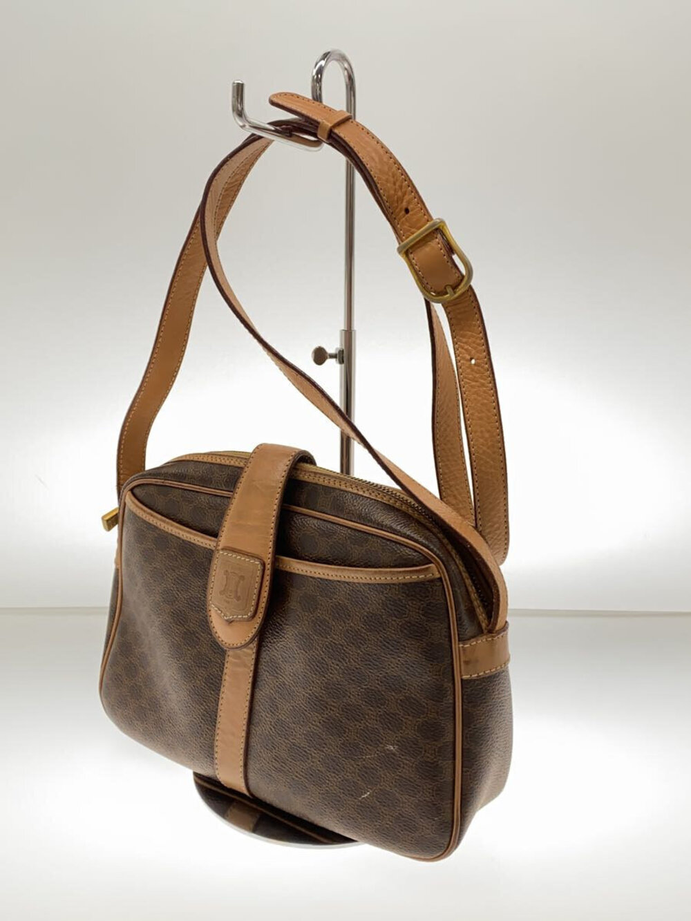 Celine Shoulder Brown Macadam Bag Brown